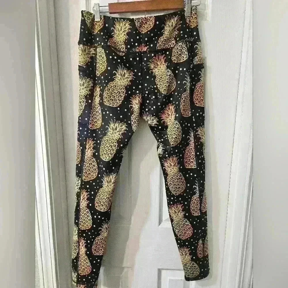 CVG PINEAPPLE PRINT LEGGINGS - Picture 2 of 5